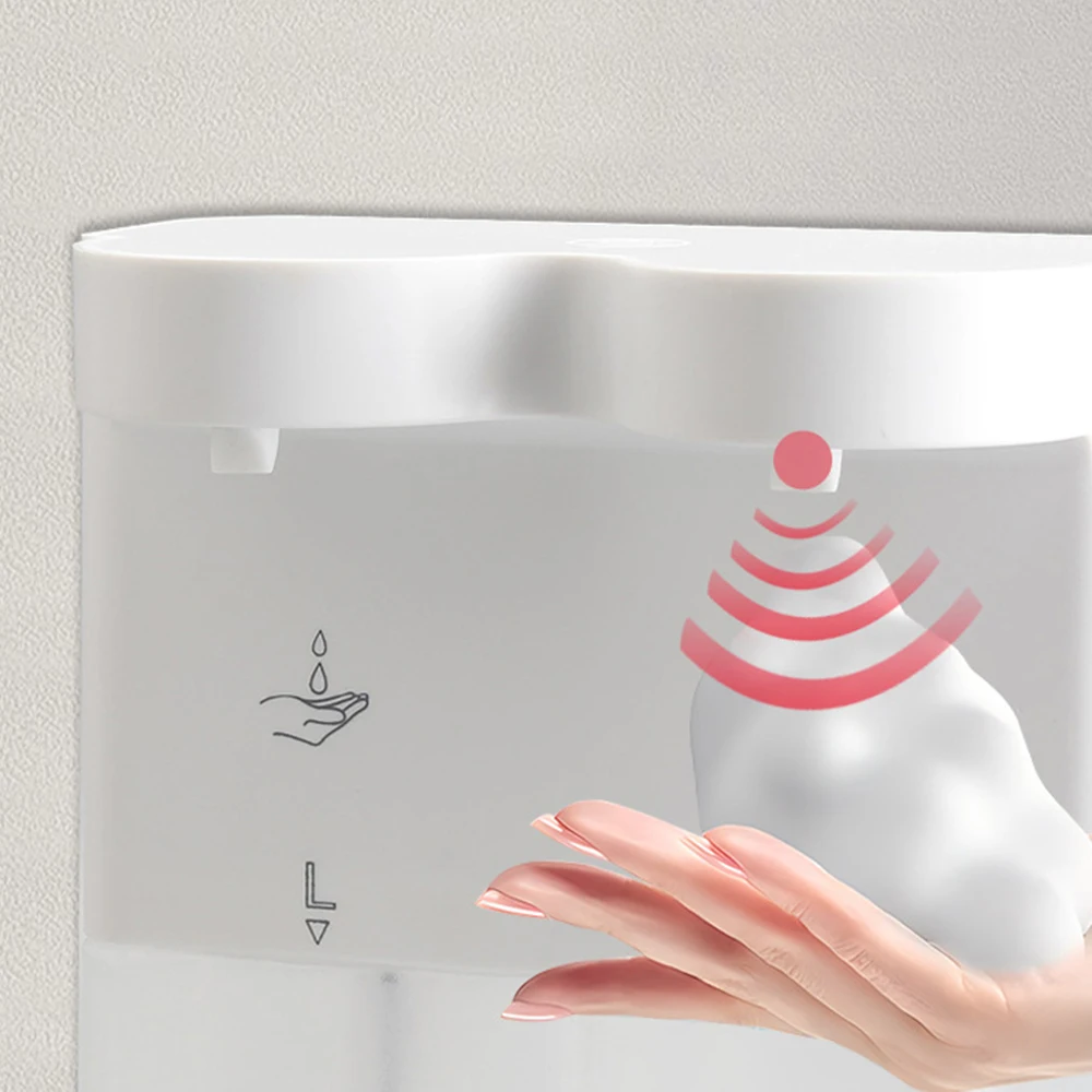2-in-1 Automatic Induction Detergent Machine Hand Sanitizer Machine Household Wall Mounted Automatic Induction Foam Hand Soap