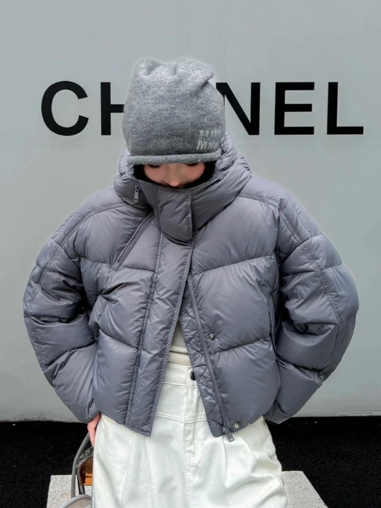 جديد إمرأة تصميم سميكة الدافئة رقيق سترة منفوخة جديد الخريف الشتاء ملابس علوية الإناث عادية قصيرة مقنعين بطة أسفل معطف