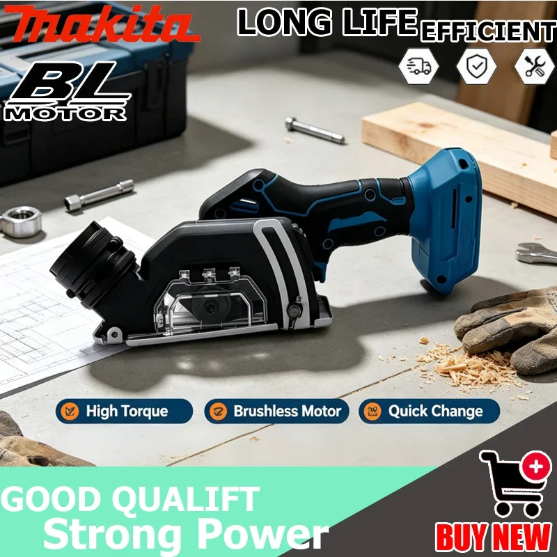 Makita 18V 3In Cordless Cut Off Saw, Brushless Handheld Power Tool, Durable Design for Metal, Wood, Tile & Marble Cutting