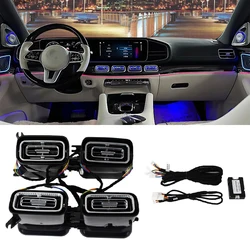 Car Accessories Front Dashboard AC Condition Air Vent Outlet Turbine Trim For Mercedes Benz W167 GLE GLS GLE53 GLS63