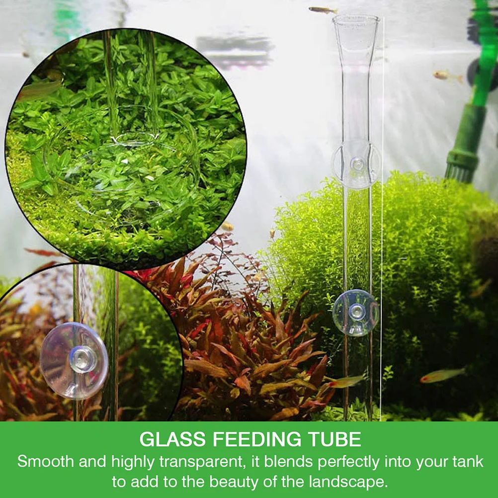 

1Set Shrimp Feeding Tube Aquarium Feeder Clear Glass Fish Tank Feeder Adjustable Tube for Shrimp Fish Feeding Dish Aquarium