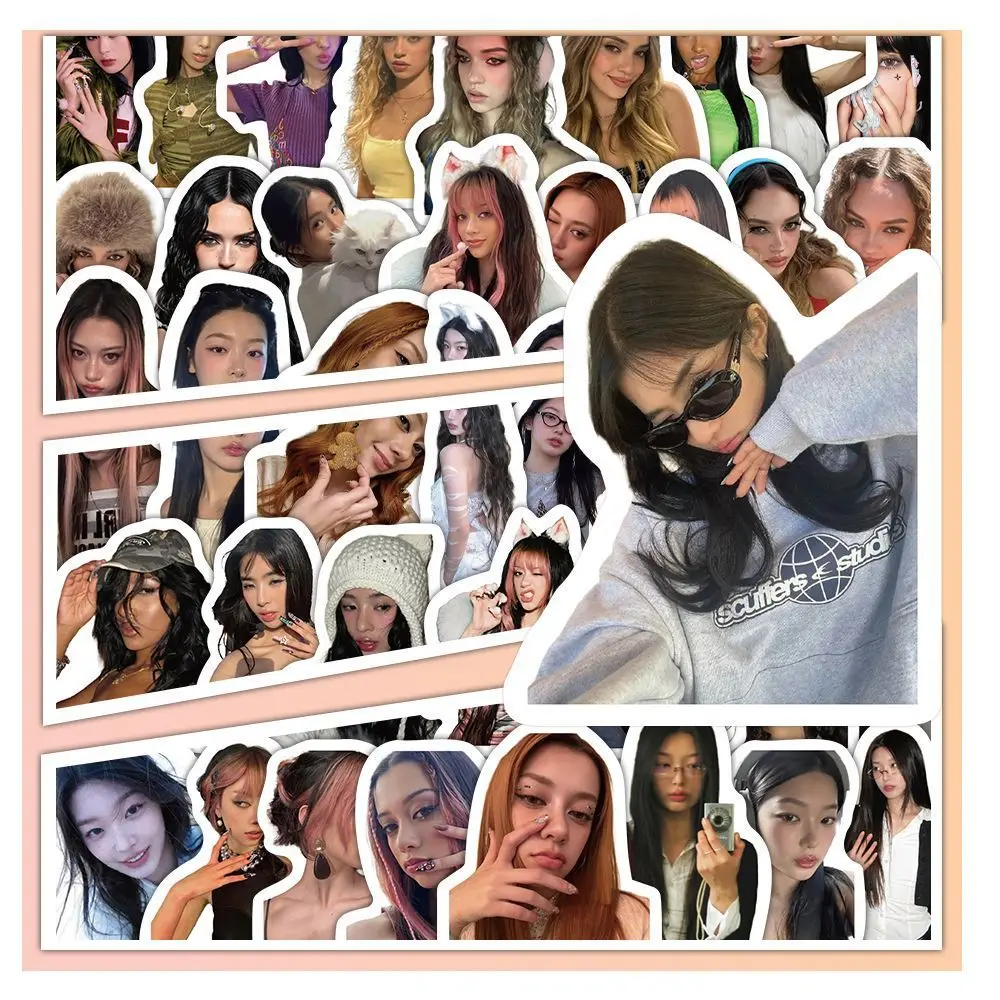 

100 шт. наклейки KATSEYE, водонепроницаемые самоклеящиеся наклейки из ПВХ, украшение для ноутбука, наклейка LARA MANON MEGAN, коллекция для фанатов, подарок