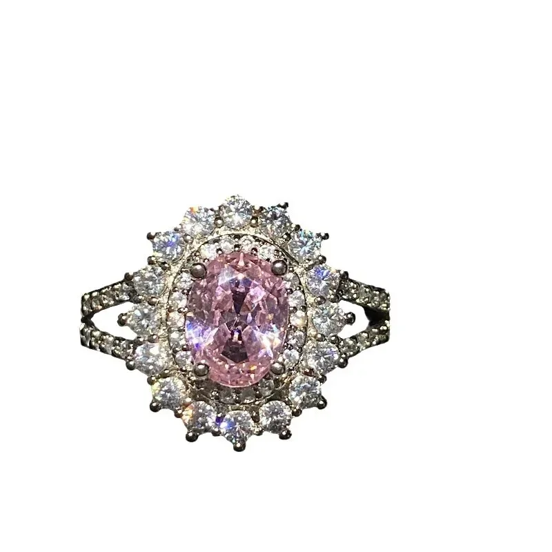 MDLFES Mo!ssan الماس نمط الزبرجد عباد الشمس الدائري الخفيفة الفاخرة قسط كامل الماس Cuic زهرة الدائري #5