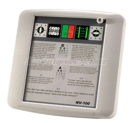 Best sell NV-100 ophthalmic eye test chart Near Vision Test Product With Low Price