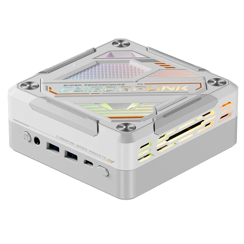 Colorful Lighting AMD Mini PC Ryzen 7 8845HS 7840HS Cyberpunk Win 11 DDR5 5600MHz 2.5G 2 LAN Desktop Gaming Mini Computer WiFi6