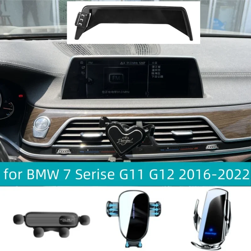 

for BMW 7 Series G11 G12 2016 2017 2018 2019-2022 Car Phone Holder Screen Fixed Base 10.3-Inch Multimedia Screen Accessories