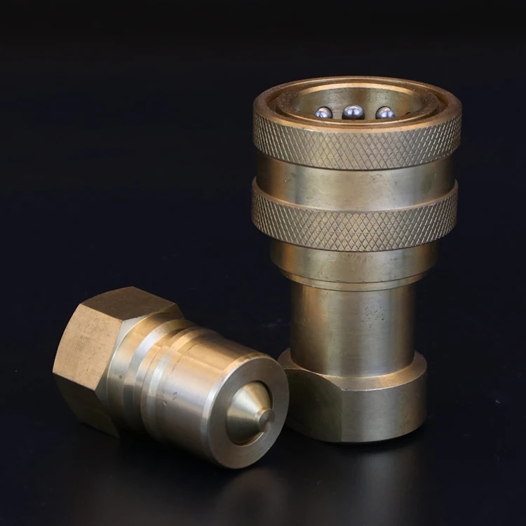 

ISO7241-B standard brass leak-free 1/4 inch quick disconnect joint hydraulic system