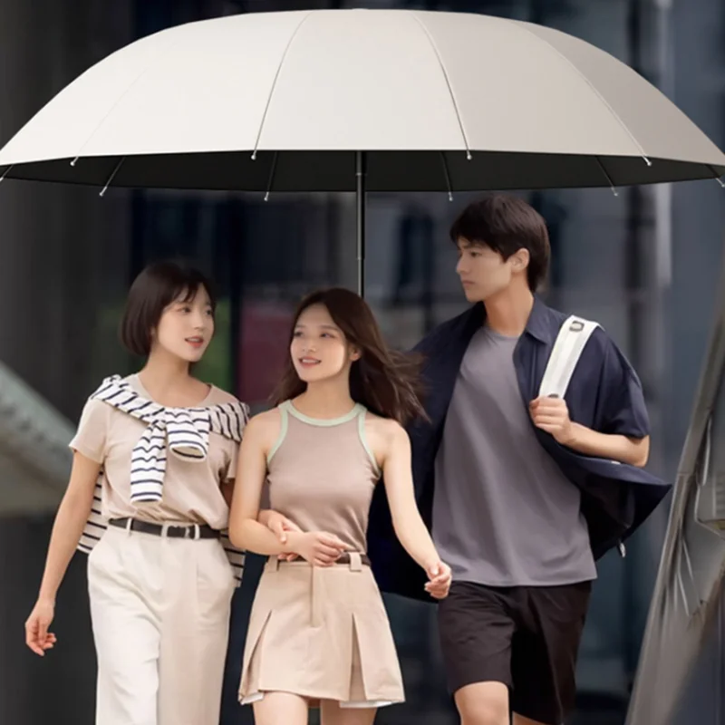 LIKE RAIN 130CM Großer Golfschirm Regenschirm für Damen Windfester Großer Faltbarer Schirm Hochwertige Herren-Geschäftsschirme
