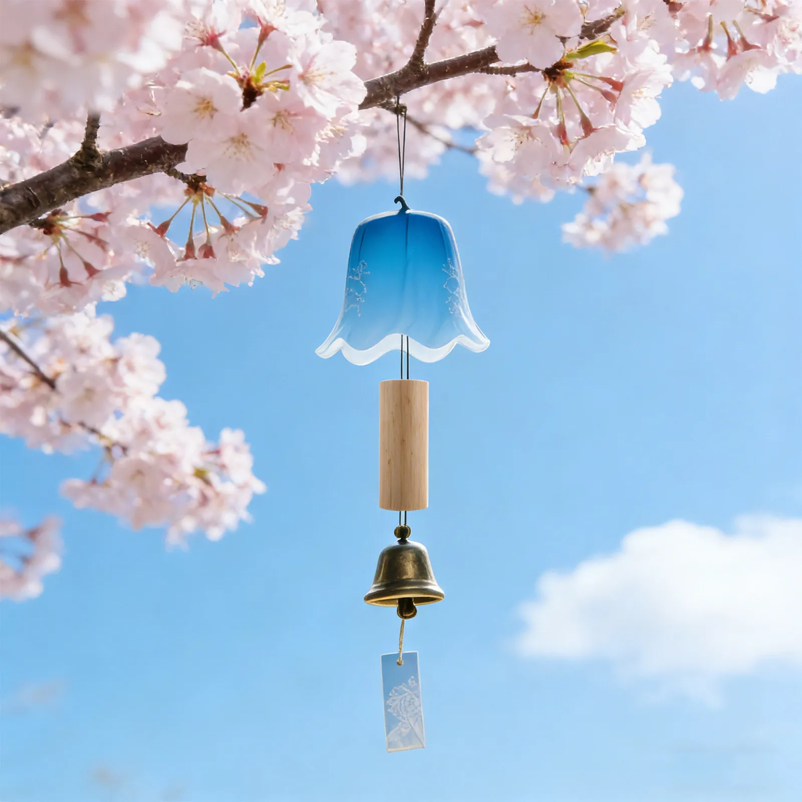 Japanese Bamboo Tube Bell Replacement Parts Eco Bamboo Wind Chime Tubes for Outdoor Garden Balcony Patio Indoor Meditative Decor