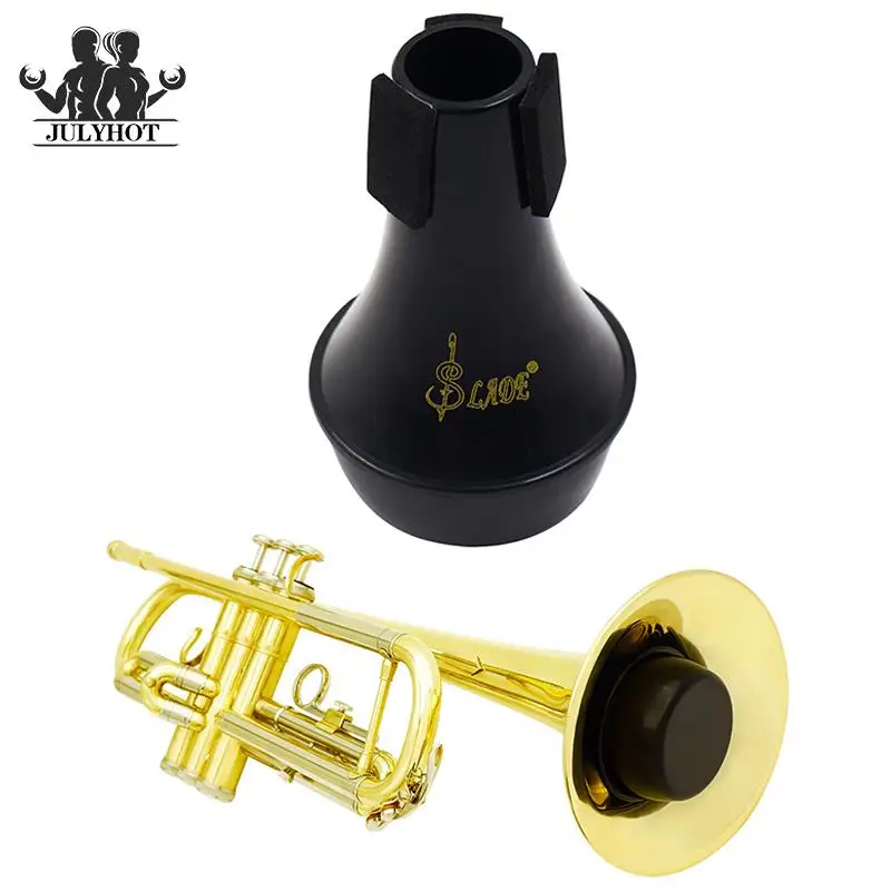 Trumpet Semi-closed Mute Silencer Practice Tool Mini Black Light-weight Trumpet Trumpet Mute Music Instrument Accessories