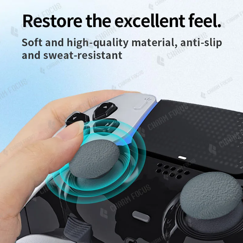 6 Analog Joystick Thumbsticks for PS5 Edge Controller Replacement Thumbstick Controller Custom Analog Joysticks Three Heights