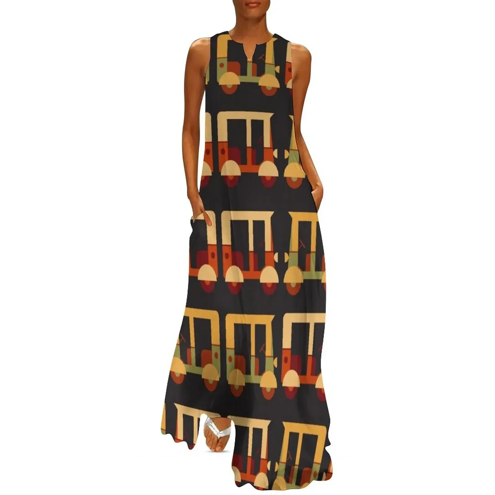 

Auto Rickshaw Long Dress sexy dress women dresses dress for woman