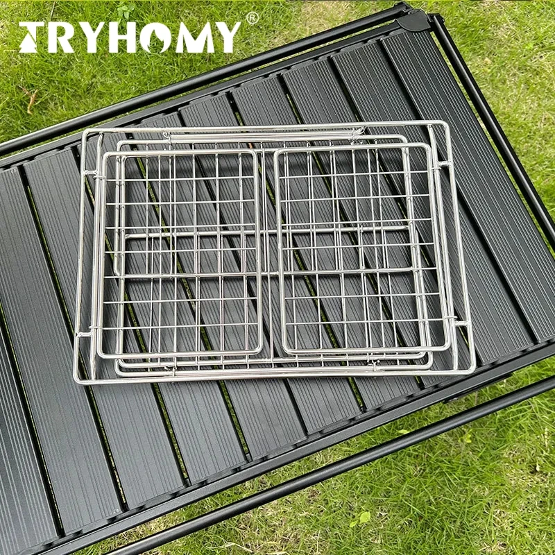 

Складная корзина Tryhomy IGT, 1 шт., дренажная корзина IGT из нержавеющей стали, корзина для кемпингового стола IGT, портативные аксессуары для стола