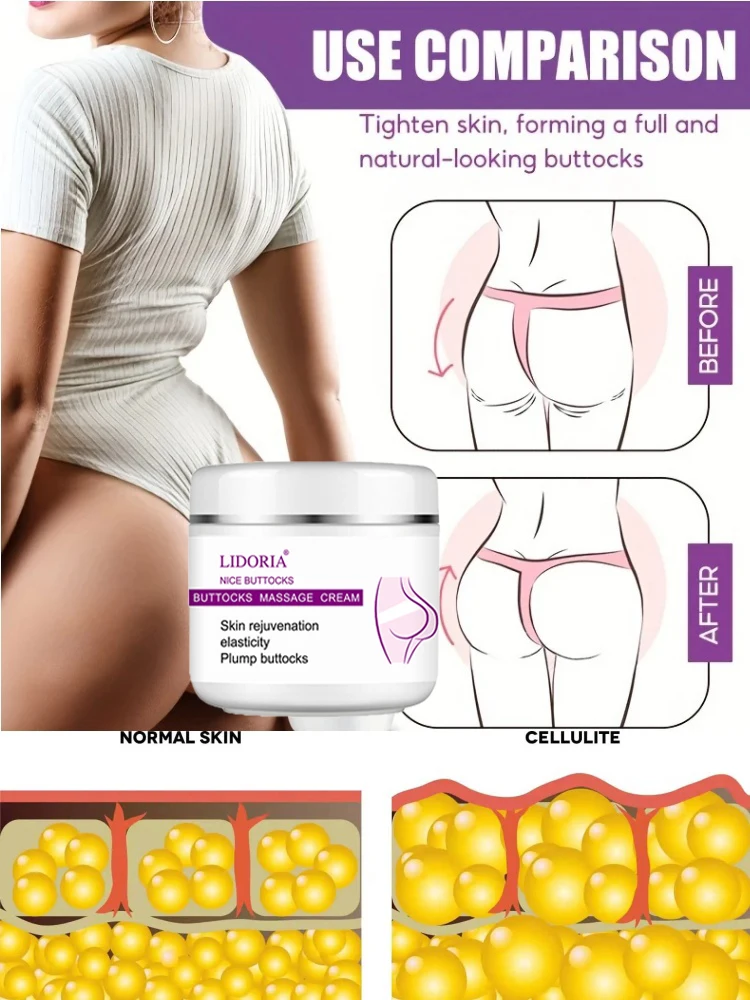 Natuurlijke Bil Augmentatie Crème Effectieve Butt Vergroting Groei Lift Up Ass Stevige Borst Grotere Sexy Bodylotion Voor Vrouwen