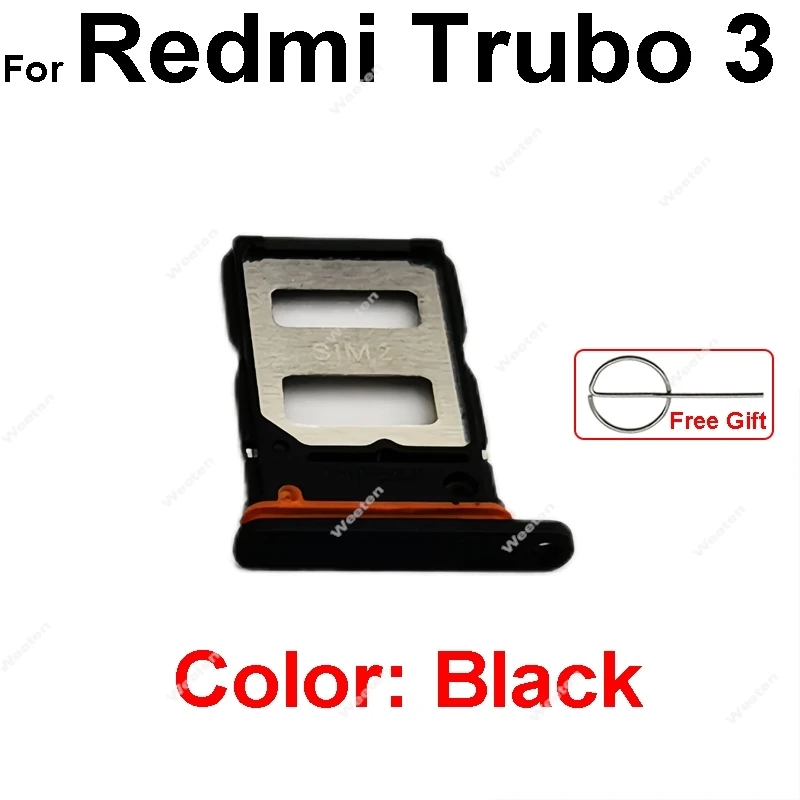 

Держатель слота для лотка для SIM-карты с усиленным сигналом и адаптером для чтения, гибкий кабель для Xiaomi Redmi Trubo 3 Turbo 4 Trubo 4 Pro