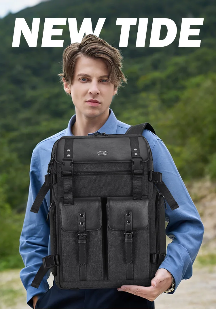 Outdoor Travel Backpack for Youth,Large Capacity Multifunctional Bag Dual-Use Shoulder Backpack for Hiking,Lens Storage Daypack