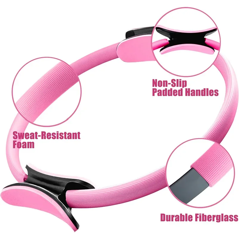 5pcs Pilates Ring Pilates Magic Fitness Circle for Toning Thighs Abs and Legs Resistance Training Body Sport Fitness Yoga