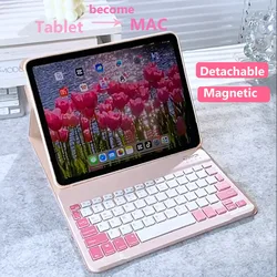 for Lenovo Tab P12 12.7 Inch 2025 Pad Pro 12.7 2nd M10 5G 10.6 M11 K11 B11 11 P11 Plus Pro 11.5 Bluetooth Keyboard Leather Case