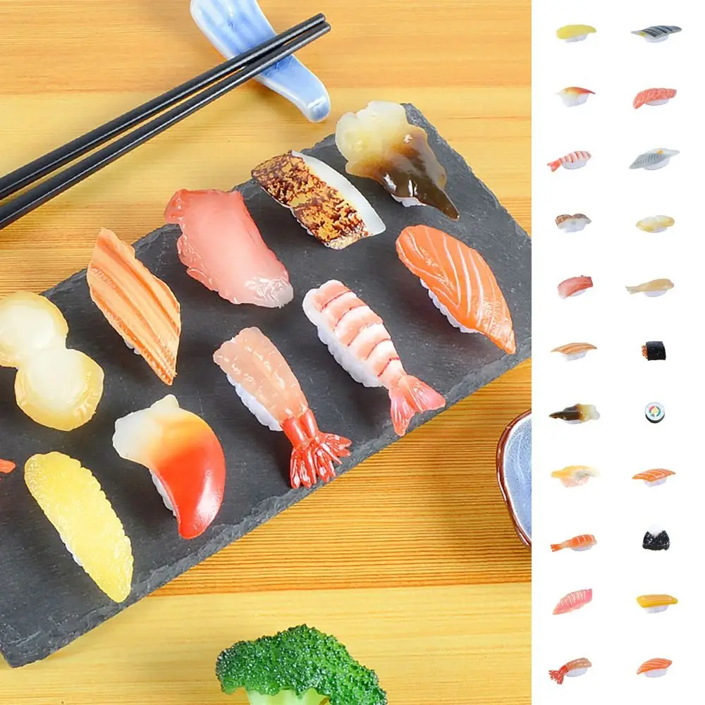 Simulación de comida japonesa, modelo de Sushi, juego de simulación, juguetes de cocina, juguete de cocina, bola de arroz, comida de imitación, juguetes para niños