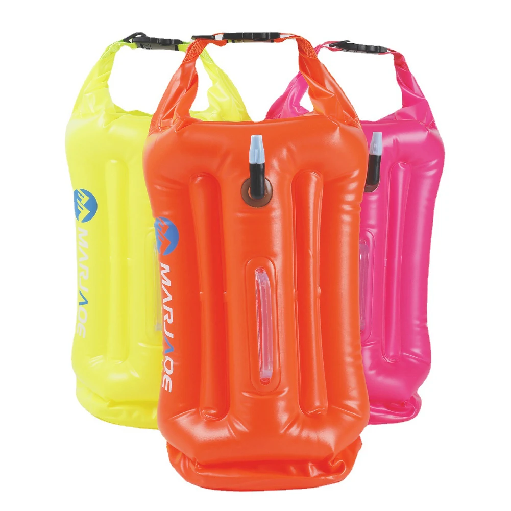 20L Tow Float Dry Bag con Storage Room borsa impermeabile gonfiabile galleggiante Swim Safety Float Swim boa per canottaggio pesca campeggio