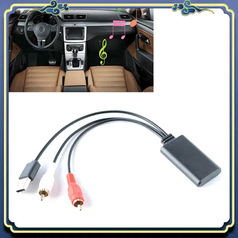 Easy To Use 1 Piece Car Universal Bluetooth Module Bluetooth Music Adapter Rca Aux Audio Cable USB Powered