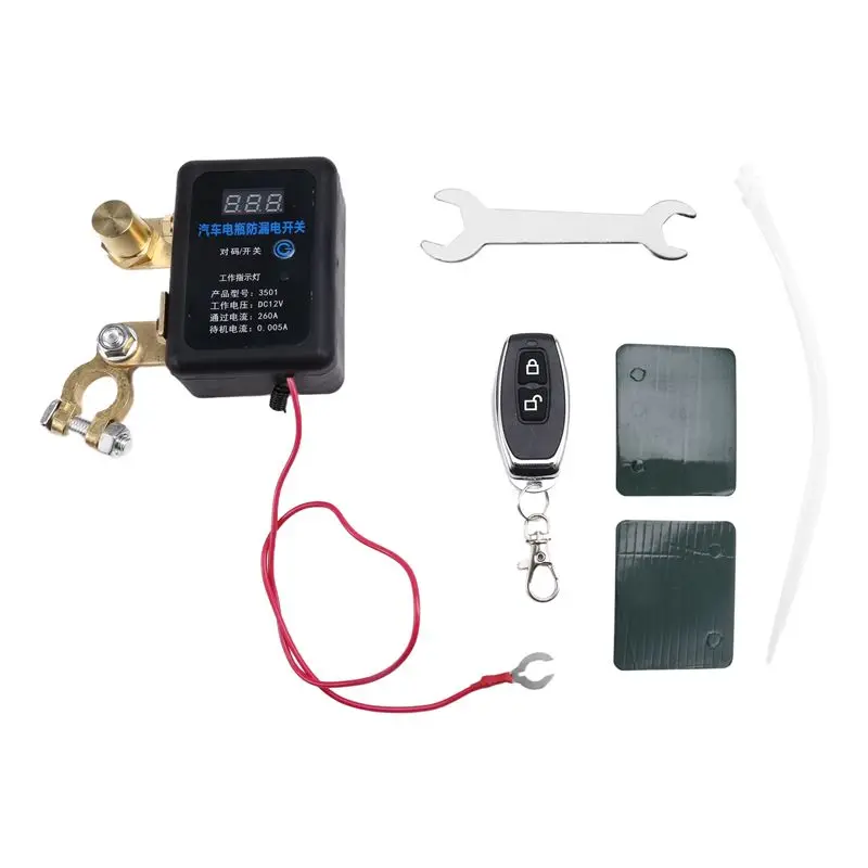 

AEE5-12V Remote Battery Disconnect Switch Automatic Power Shut Off Switch Car Remote Battery Cut Off Switch For Car Truck SUV
