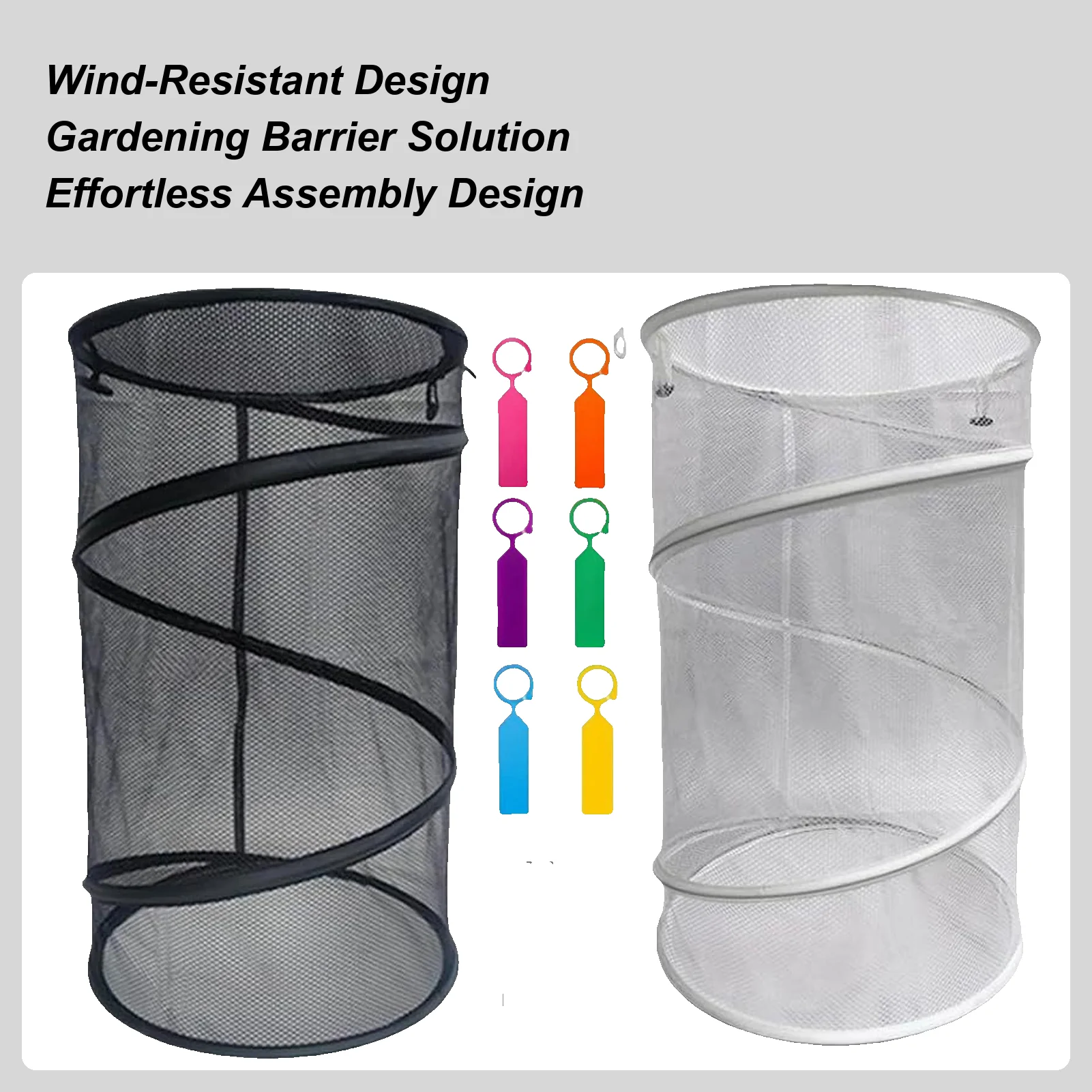 

Garden Cloches For Plants With Stakes Round Breathable Reusable Mesh Home Accessories Garden Plant Net For Winter Freezing Frost