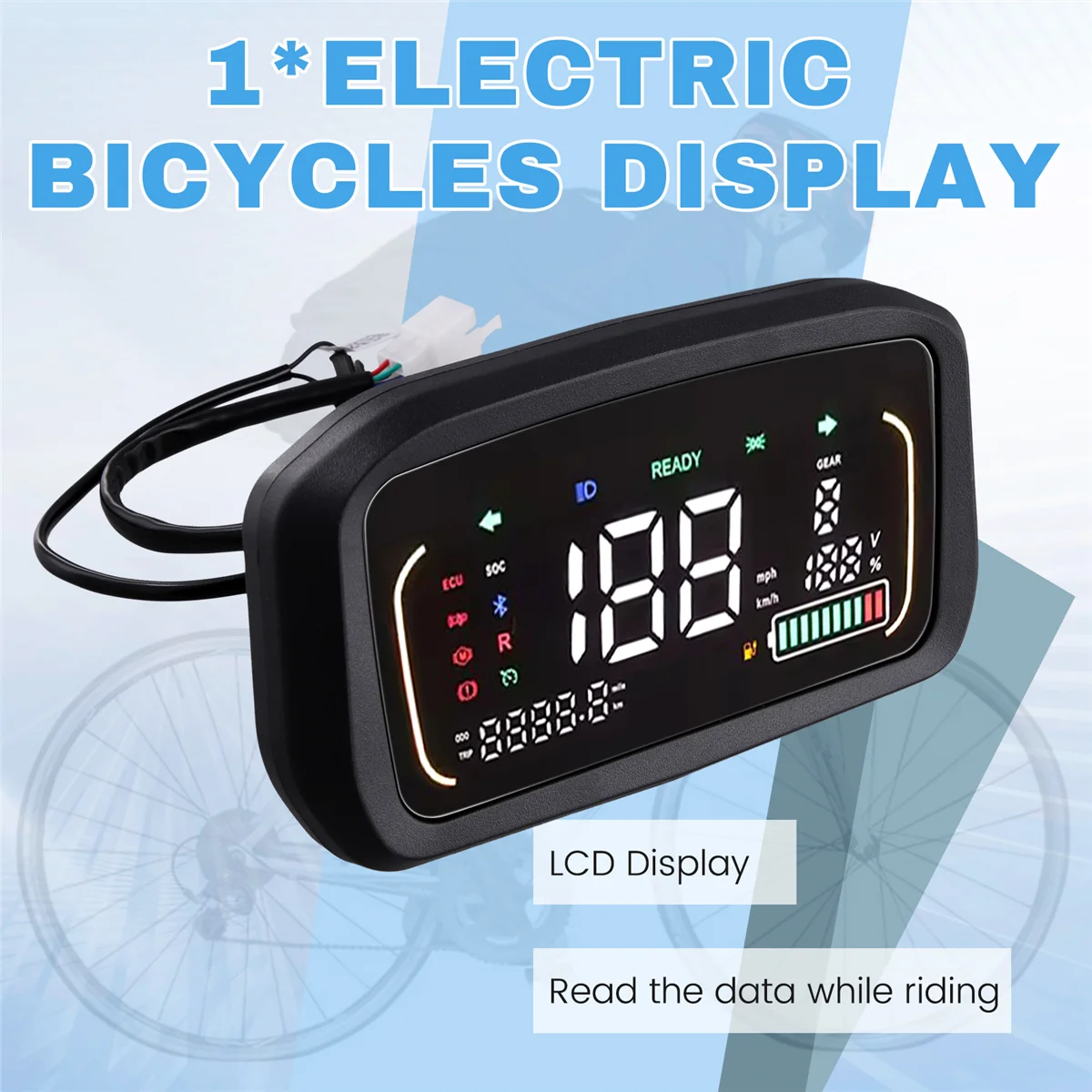 

Lo-ok 48 В/60 В/72 В цветной ЖК-дисплей, панель управления счетчиком для электрического скутера EBike