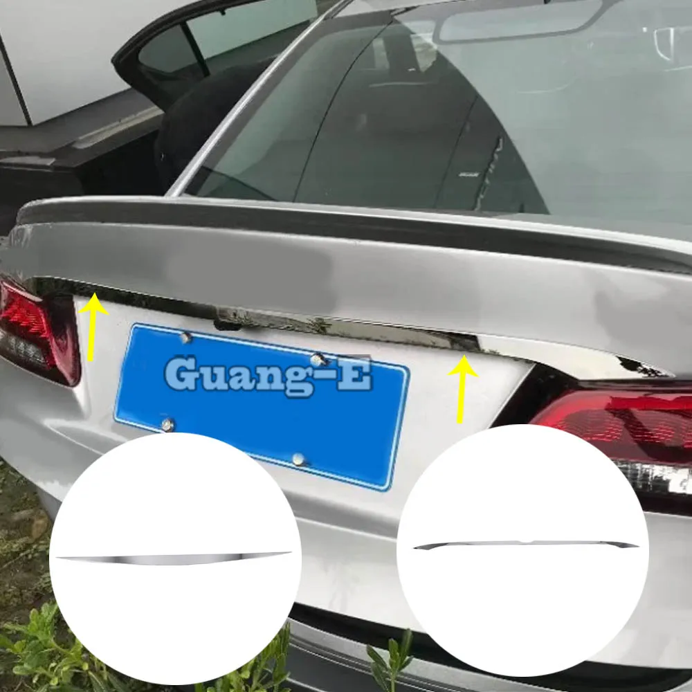 

For Acura TLX 2018 2019 2020 2021 2022 Steel Rear Trunk Tailgate Lid Cover Door Frame Lid Tailgate Strip Trim Accessories