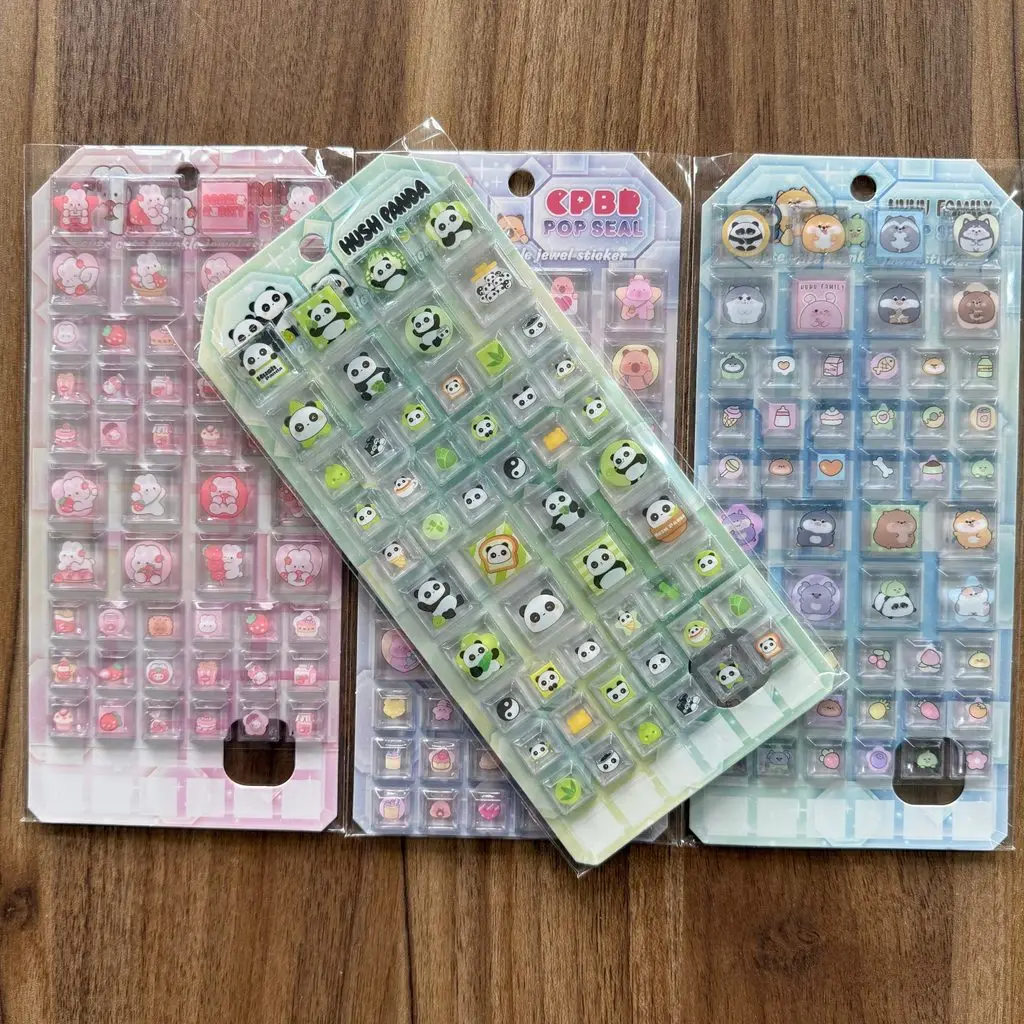 

Наклейки-стикеры Kawaii Animal Twinkle Jewel, 4 штуки, для декора альбомов, блокнотов, скрапбукинга, магазин Anime Worlds