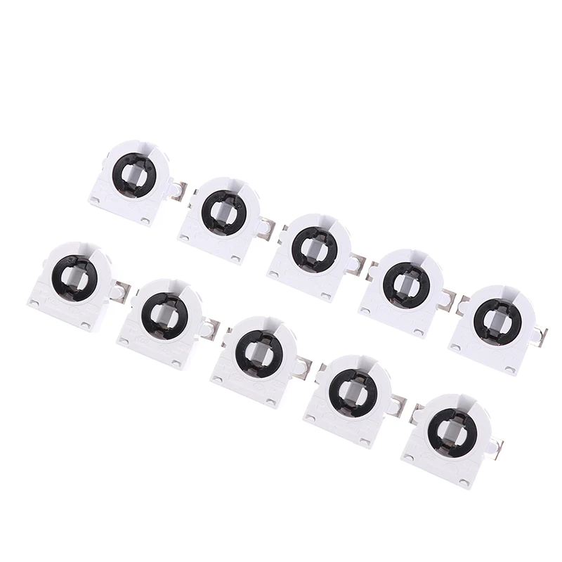NEW 5Pcs T8/G13 Fluorescent Lamp Holder Heat-Resistant Lamp Holder Light Tube Holder Lamp Accessories For Home Office Bedroom