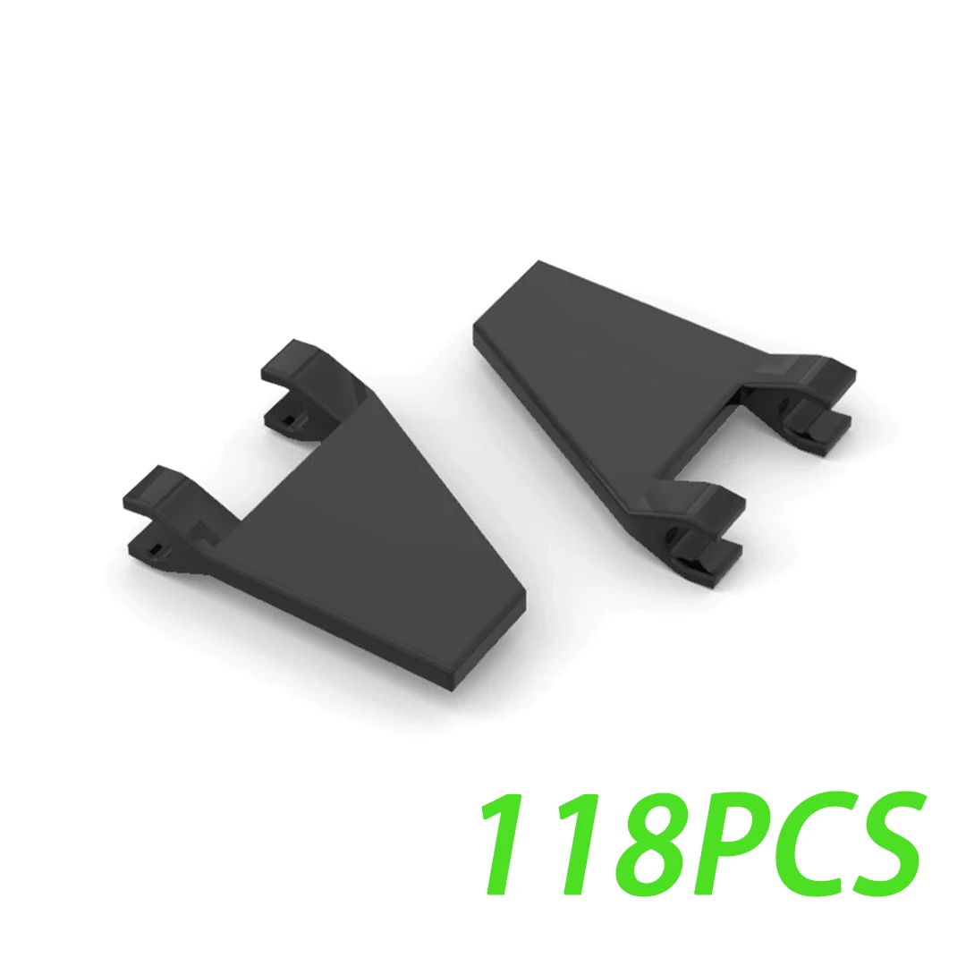 50g 118PCS MOC 44676 Special Bricks Parts 2x2 26 Degree Sloped Flag Sign Plate Building Blocks DIY Educational Assembly Toys