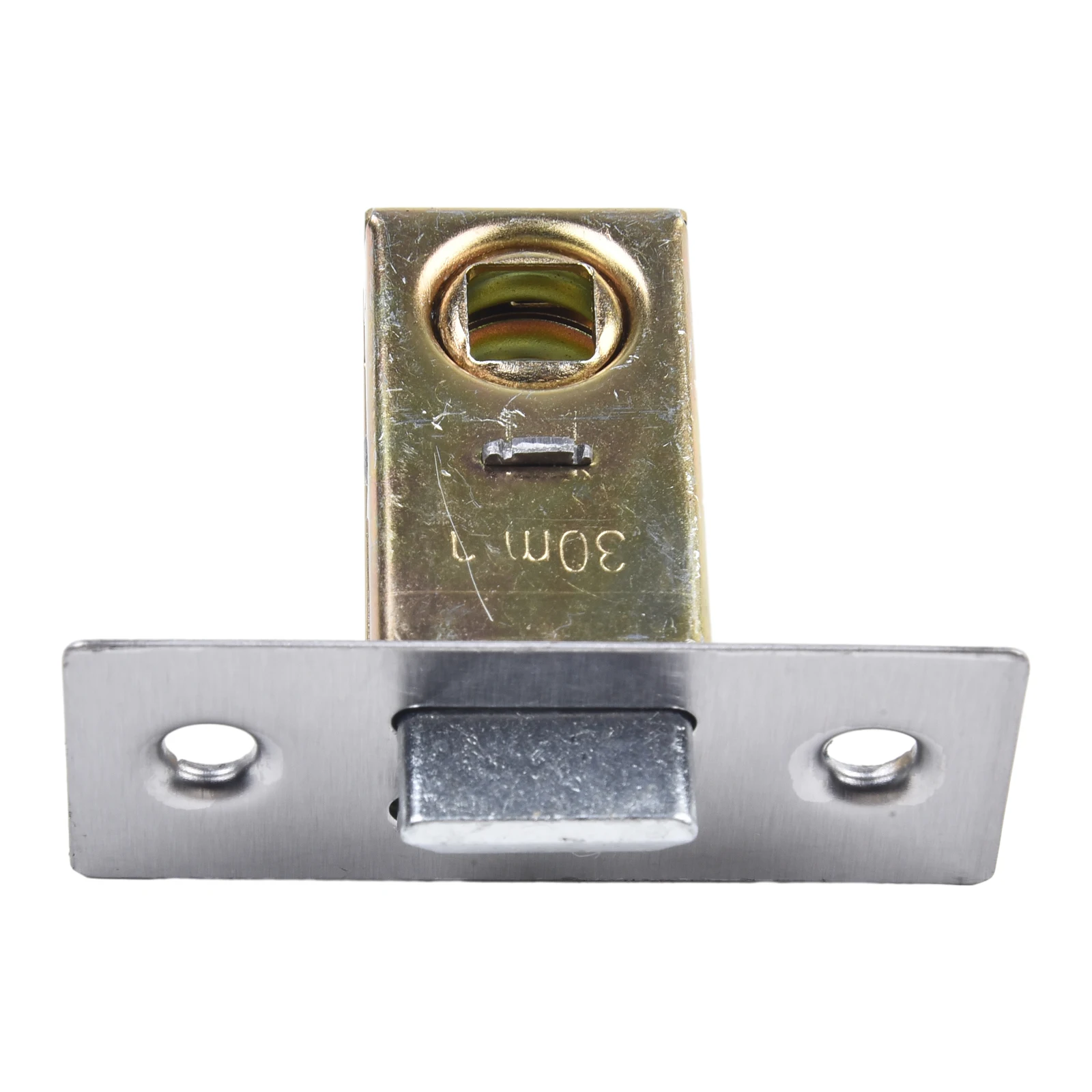 Zinc Alloy Flat Tubular Mortice Latch for Internal Door Applications Compatible with Bolt Through Levers and Unsprung Hardware