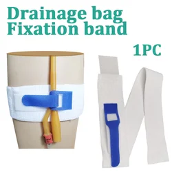 Catheter Holder Blue Velcro Elastic Band 5*60cm Urine Bag Strap Drainage Belt Leggings Urine Bag Leggings Fixing Strap