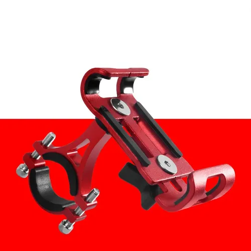 Imagen 2 del producto Soporte de teléfono para motocicleta y bicicleta de aleación de aluminio, soporte antideslizante para teléfono de bicicleta de montaña, soporte Universal para teléfono para teléfonos inteligentes