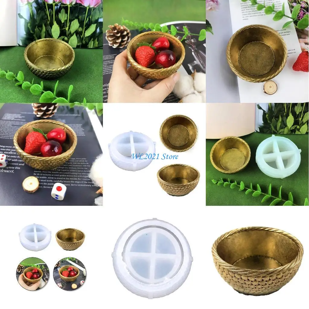 

G5GC Diy Crystal Drop Mold Cup Storage Box Ornament Jewelry Mirror Mold