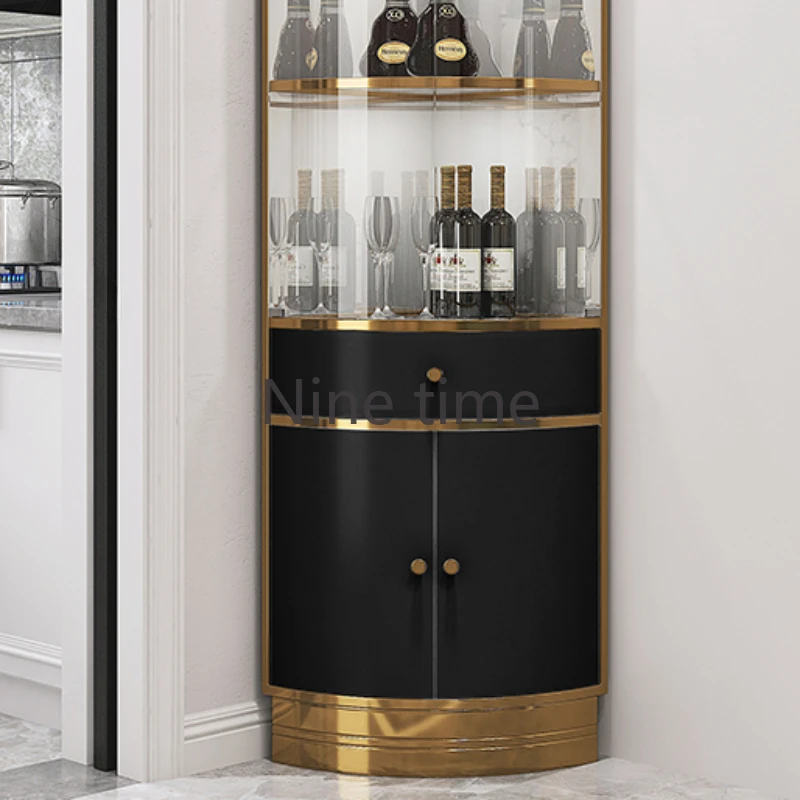 Club Unique Wine Cabinets Cellar Corner Small Cocktail Bar Cabinet Display Holder Adega Barzinho Armoire Vitre Home Furniture