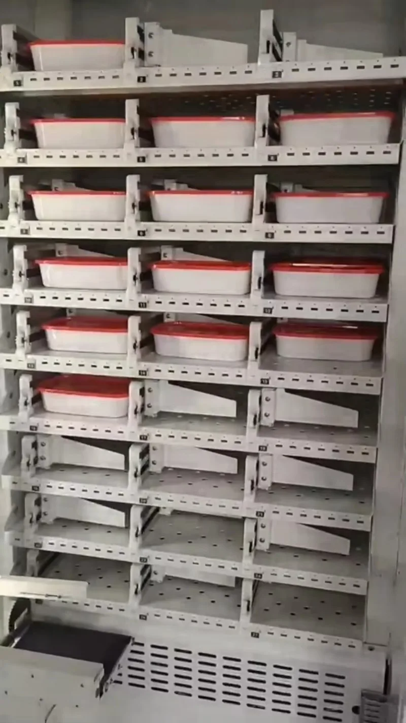 آلة بيع صندوق الطعام الساخن للأعمال الخارجية للأطعمة الطازجة في الهواء الطلق