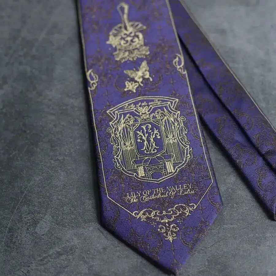 Lily of the Valley Church Tie JK Uniform Shirt Accessories Hand-tied Women DK Tie Casual Men Trendy