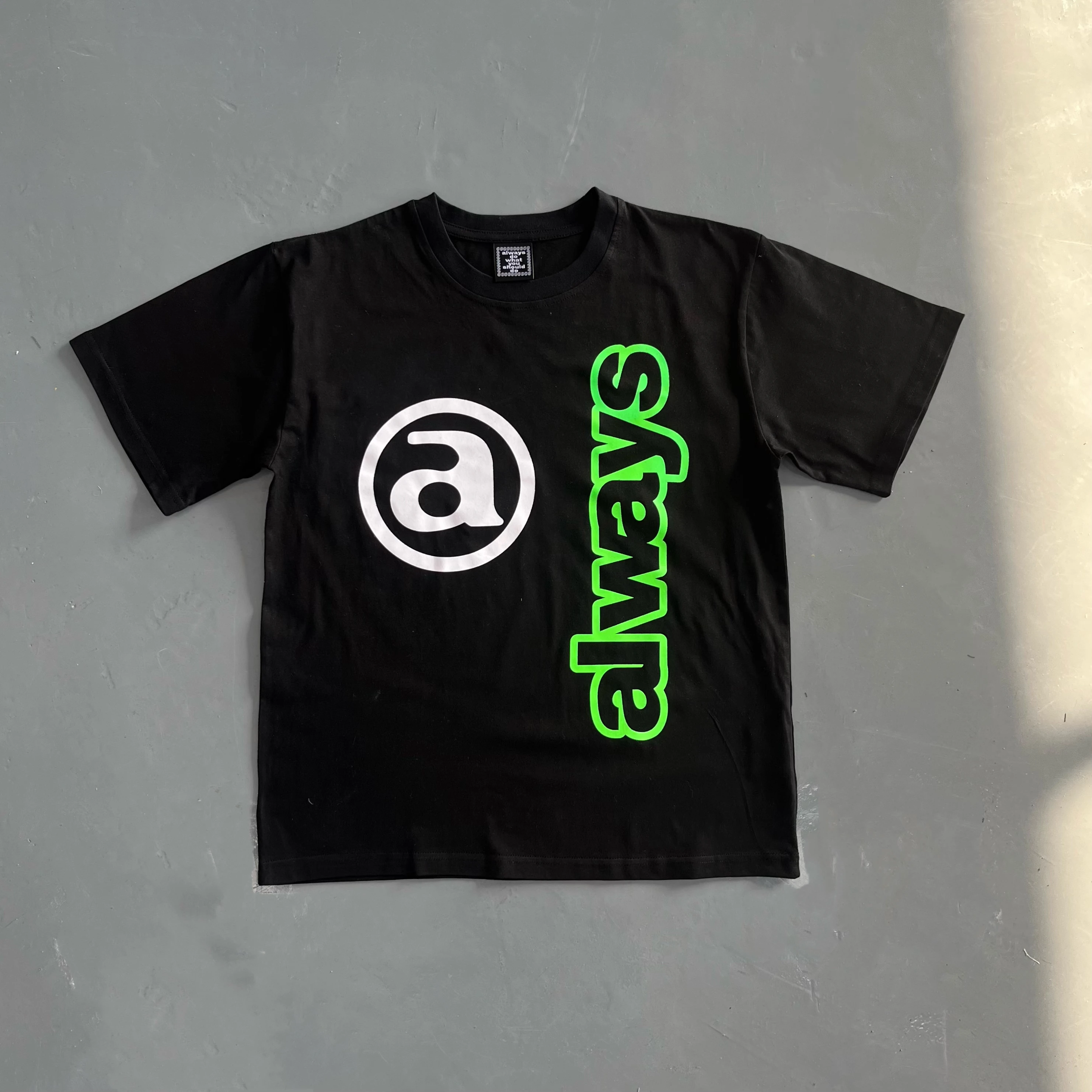 2025 الطباعة المنقوشة الغامضة دائما تفعل ما يجب أن تفعل للقمصان 1:1 عالية الجودة ADWYSD قمم تي شيرت للجنسين