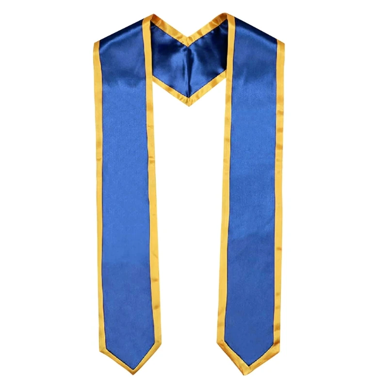 

652F Graduation Stole for Academic Commencements Unisex Adult Plain Choir Stole Multi-color Can Choose Adult Honor Shawl