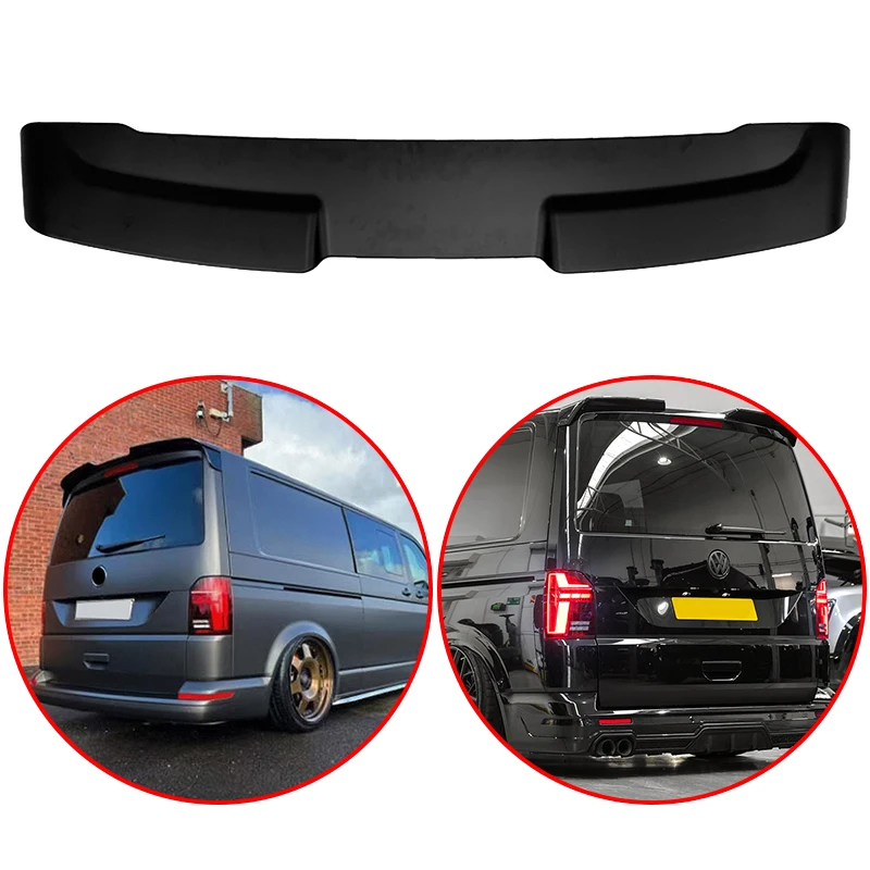 

For Volkswagen Multivan T5 T6 T6.1 High Quality ABS Sportline Style Car Rear Roof Wing Trunk Spoiler Body Kit Glossy Black