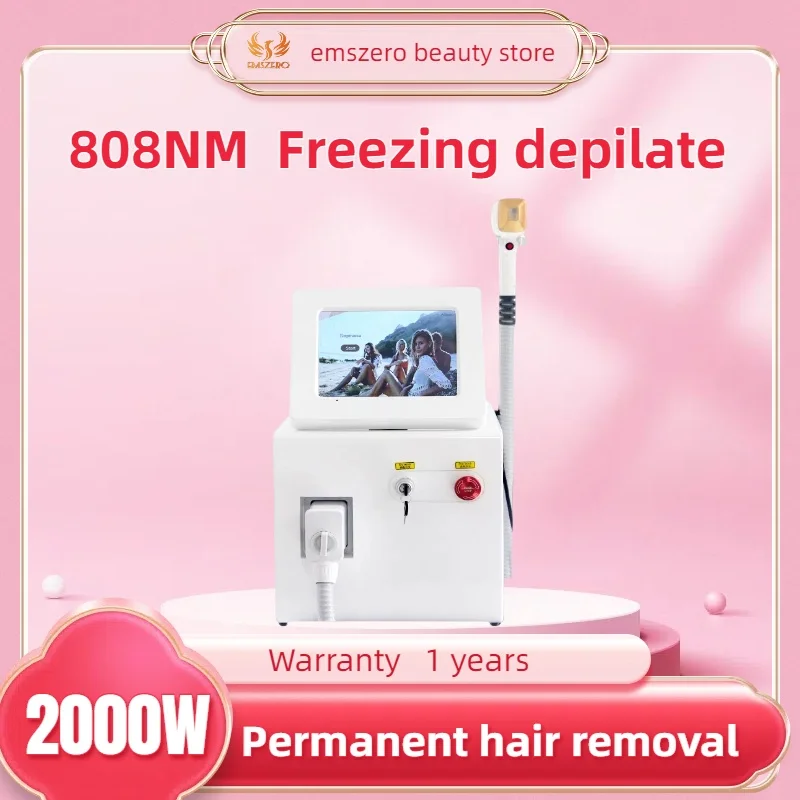 

2000w Ice Cool Diode Laser Device Hair Removal Lase-r Hair Removal Machine 755 1064 808nm Diode Lase-r 3 Wavelengths