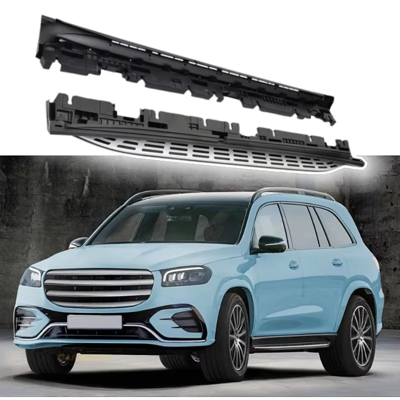 

Anti-Rust Aluminum Silver Black Side Step Running Boards Stepboard Nerf Bars 1 Year Warranty for SUV 2020-2024