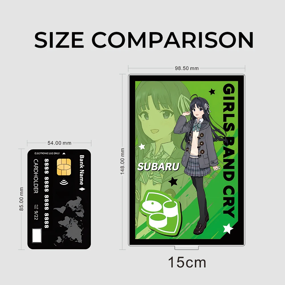 Girls Band Cry Acrylic Stand | Nina Momoka Subaru Tomo Rupa Band Ver. Figure | Premium Double-Sided Anime Ornament Desktop Decor