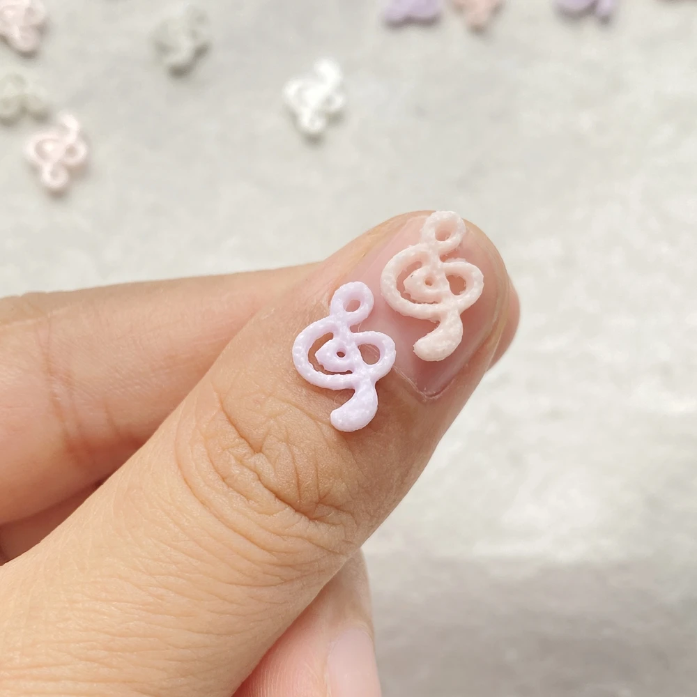 50pcs Mix Resin Mini Pink Musical Symbol Nail Art Flatback Stone Applique DIY Christmas Charms Scrapbook Decor Crafts view 4
