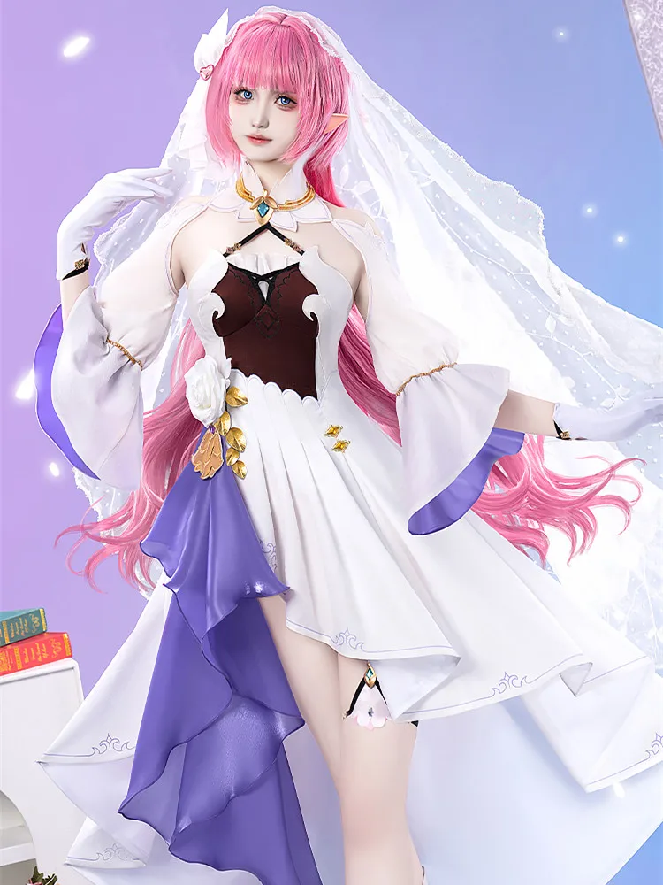 Elysia Cosplay Dress Costume Game Honkai Impact 3rd Anime Women Fashion Uniform Role Play Clothing Carnival Party Suit Pre-sale