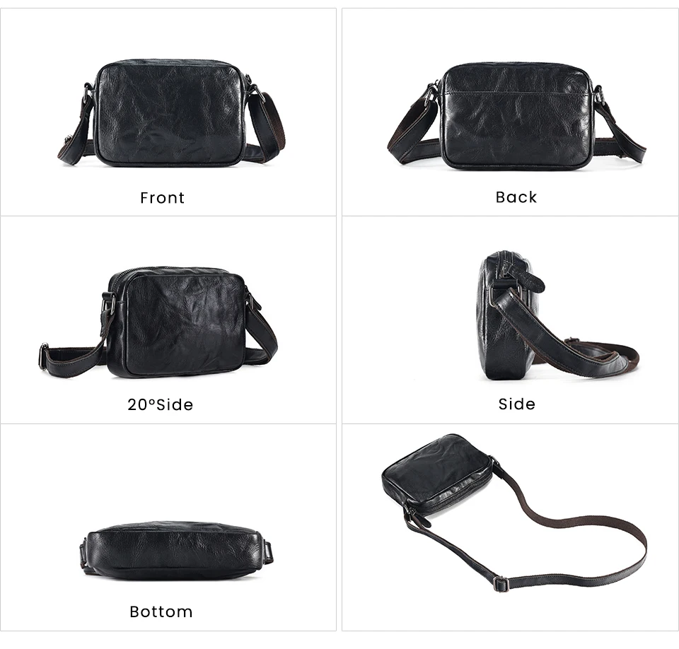 JOYIR Mini-Umhängetasche aus echtem Leder, Reise-Umhängetasche für Damen und Herren, Handy-Geldbörse, Reisetasche, Umhängetaschen – Detail 18
