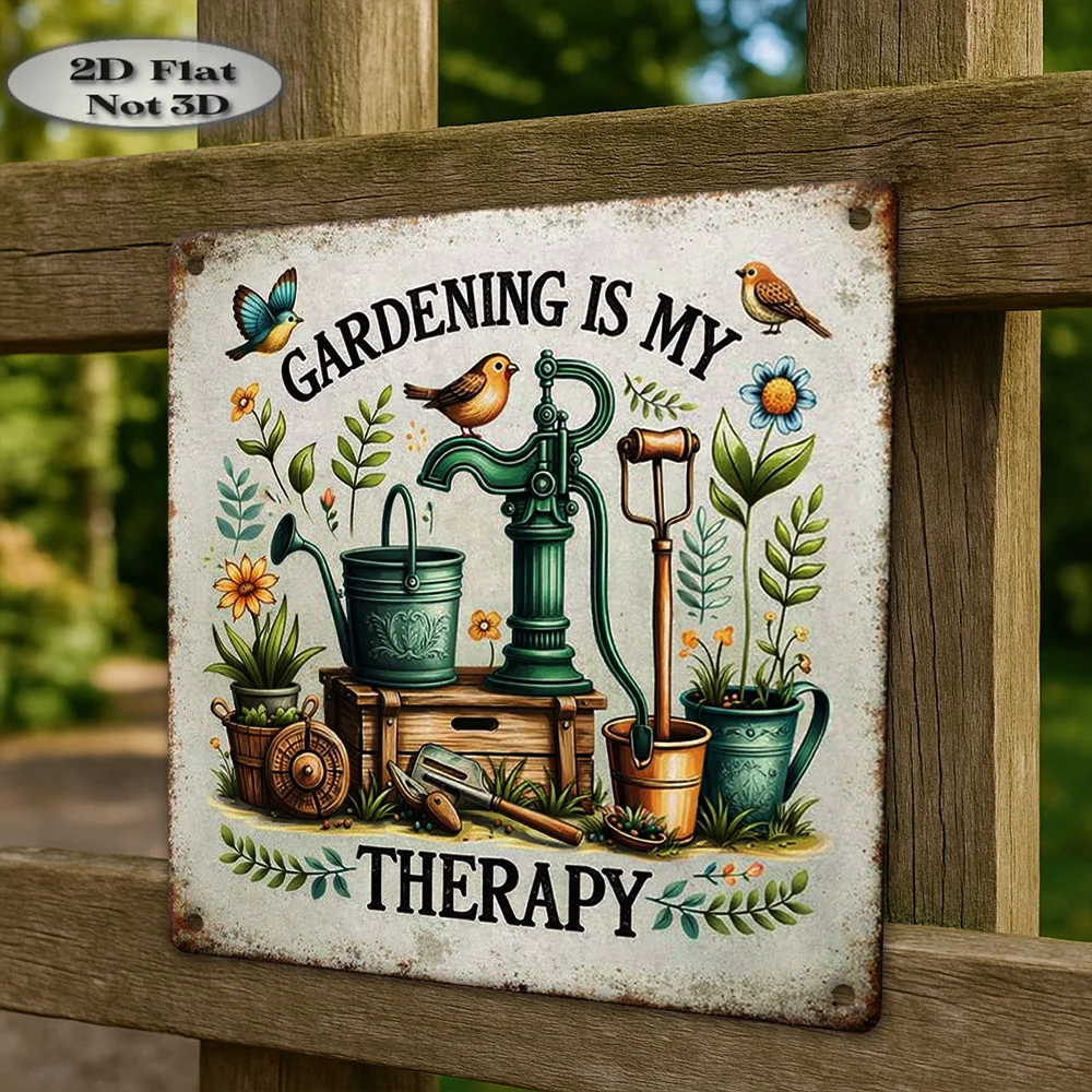 2D Metal Tin Sign, Vintage Gar - огляд і ціна Gardening Tools Vintage