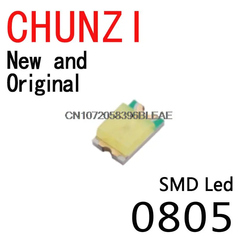 5 Colors x 20PCS=100PCS Red Green Blue Yellow White LED Light Diode SMD 0805 Led Kit